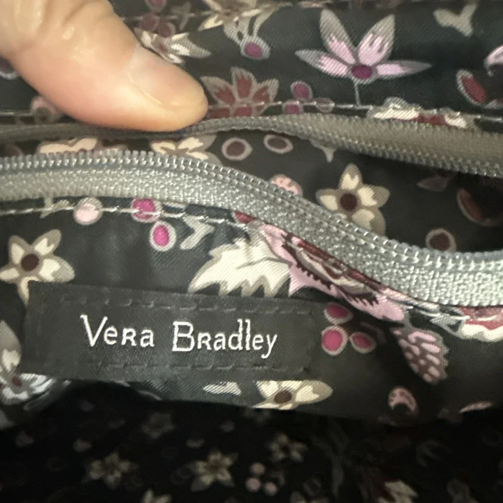 Vera Bradley Gray Quilted Crossbody Bag - NWOT